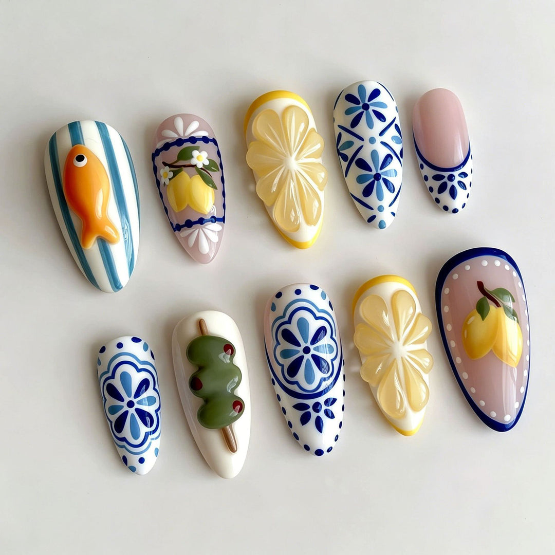 Luxury Nail Art Set with Galactic Designs Kalsten