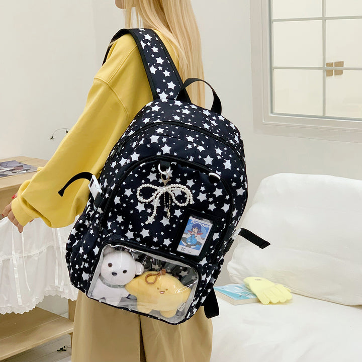 Adventurous Star-Patterned Backpack Kalsten