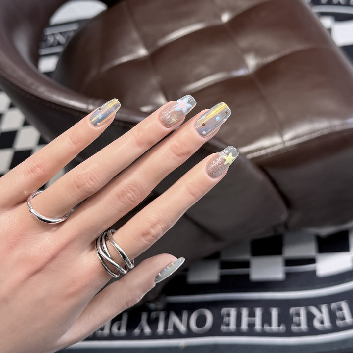 Artistic Starry Dream Press-On Nail Set Kalsten