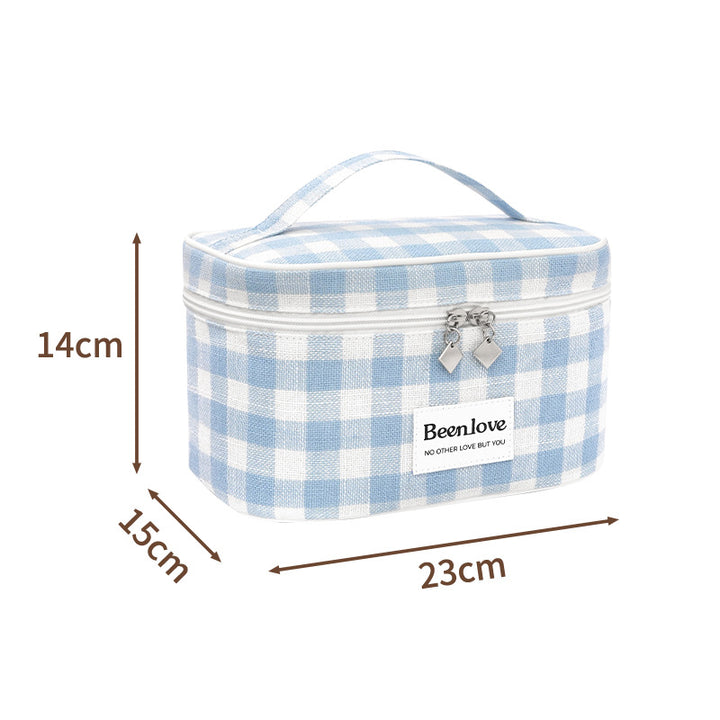 Stylish Checkered Makeup Case Kalsten