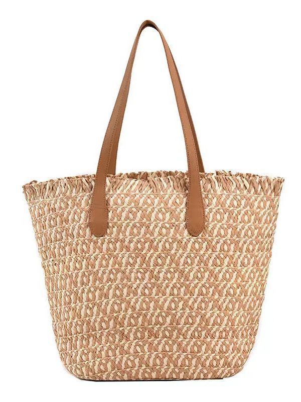Designer Tote Bag Made of Woven Material with Modern Accents Kalsten
