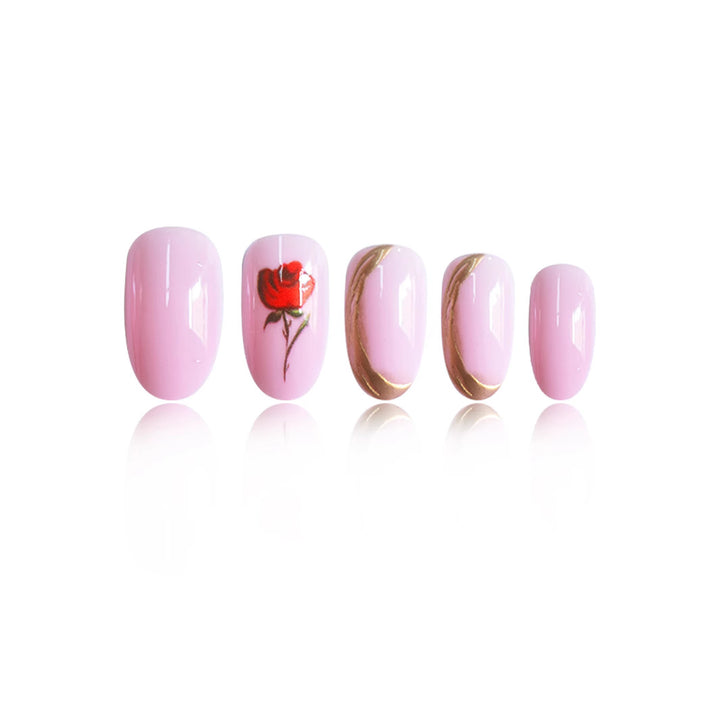 Floral Rose Nail Art Kalsten