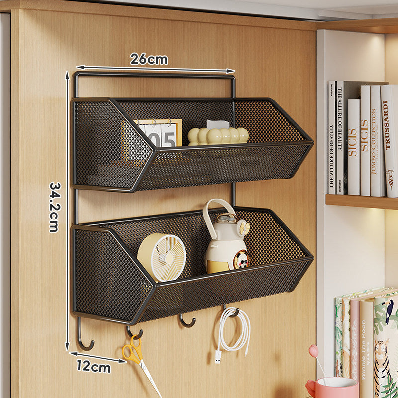 Over-Cabinet Mesh Hanging Storage Basket Shelf Organizer