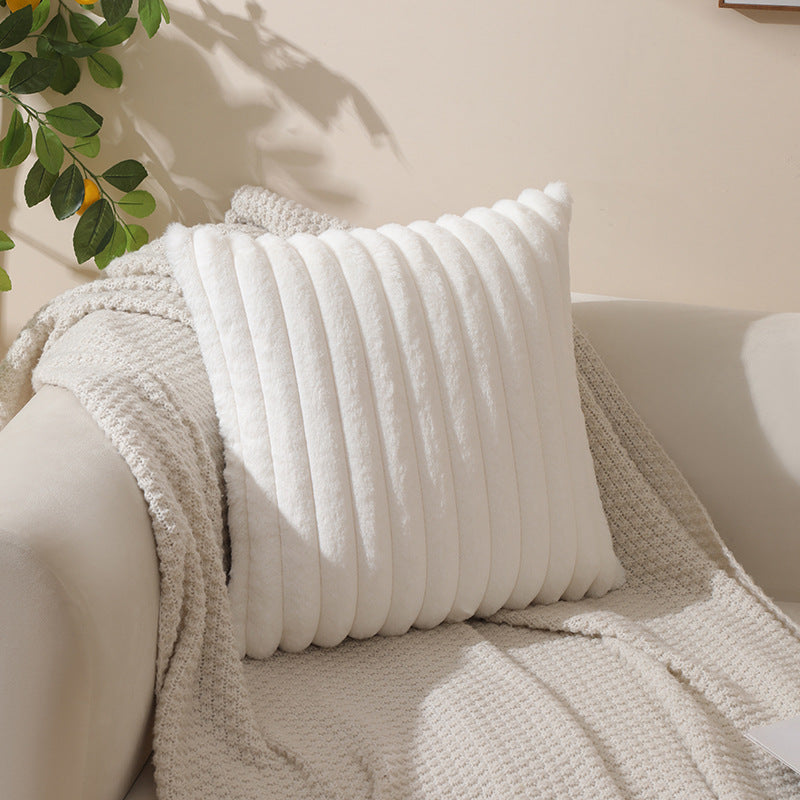 Textured Plush Accent Cushion