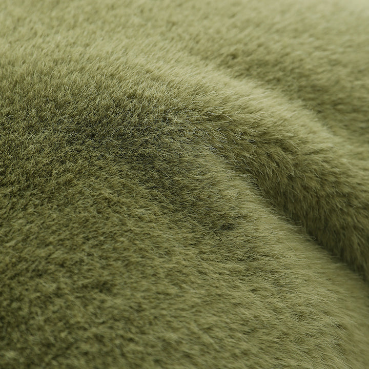Plush pillow with artificial fur cover and cuddly inner foam filling Kalsten
