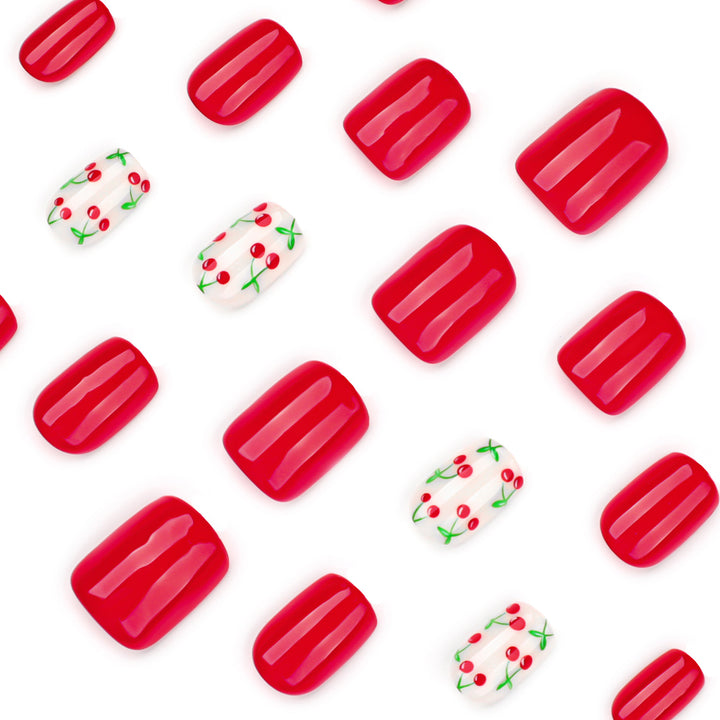 Creative nail art with fruity cherry design Kalsten