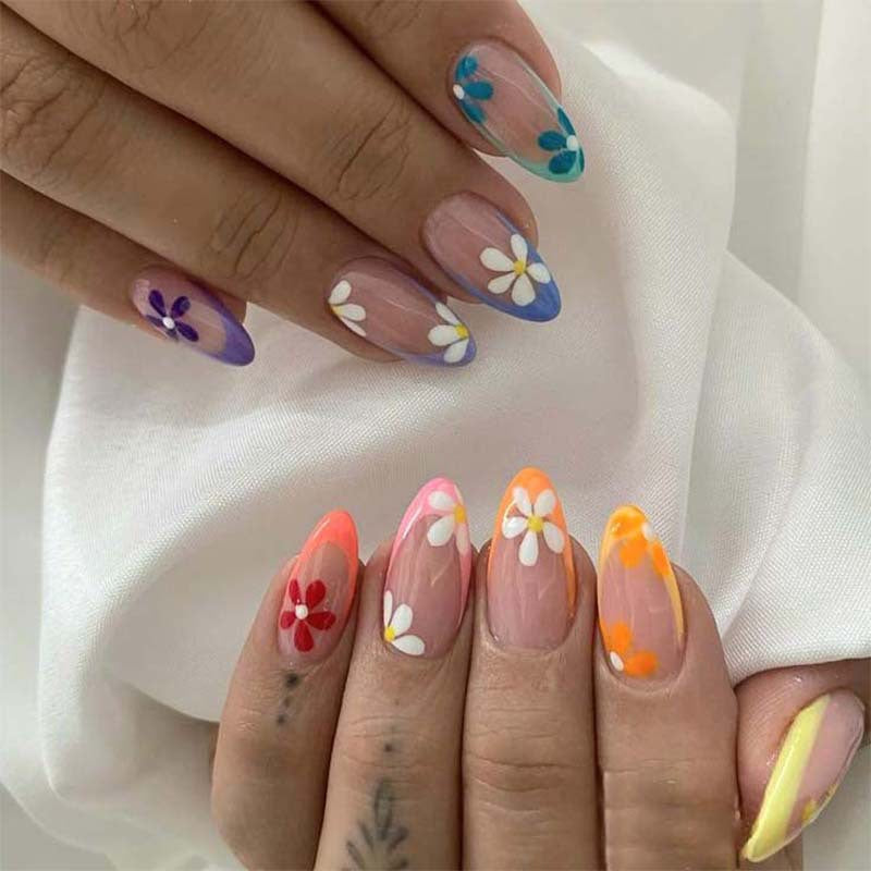 Floral Art Manicure