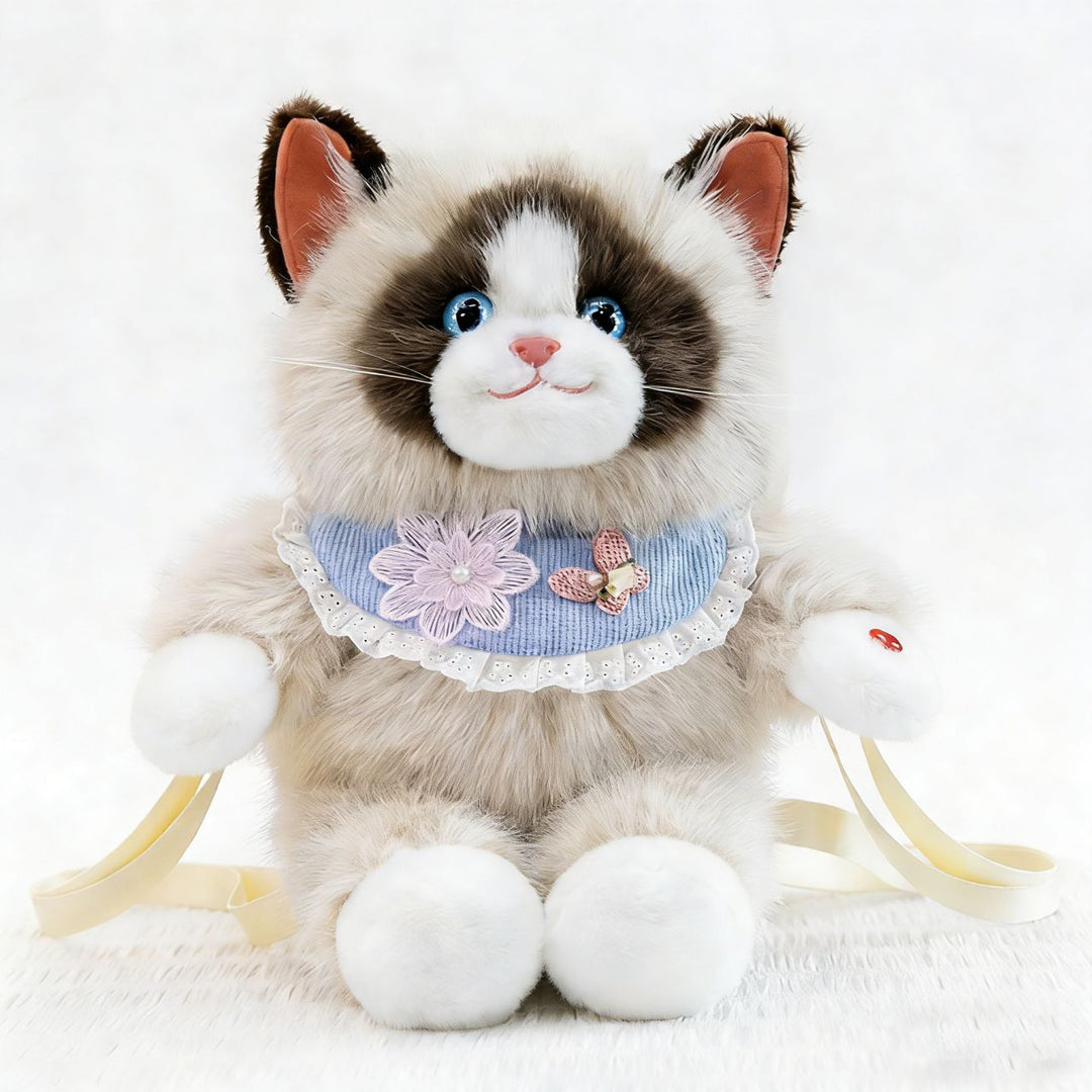 Plush Cat-Themed Backpack Kalsten