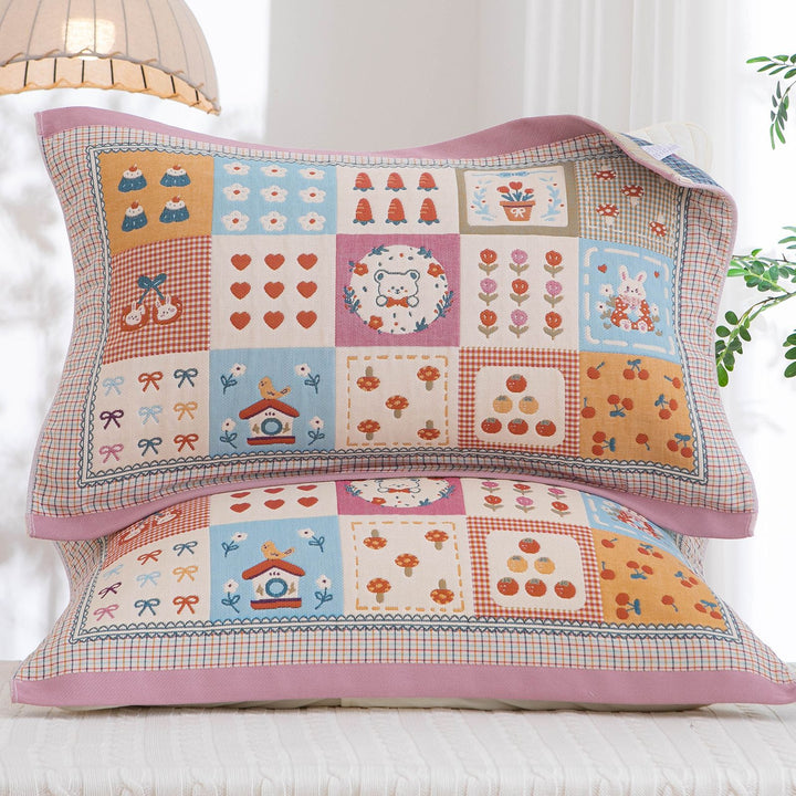 Women's cushion covers with cheerful patchwork design Kalsten