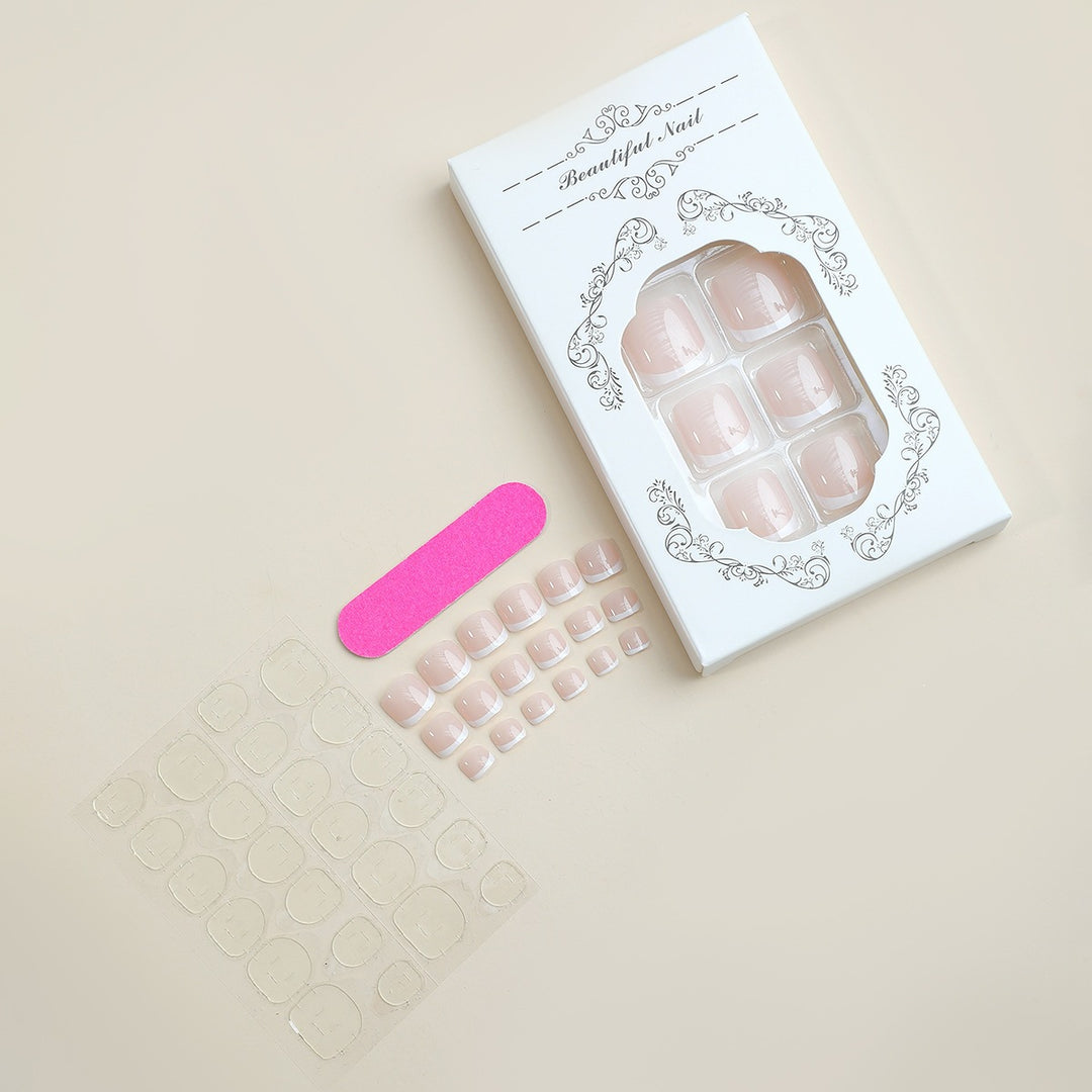 Artificial nail set with flexible nails and caring accessories Kalsten