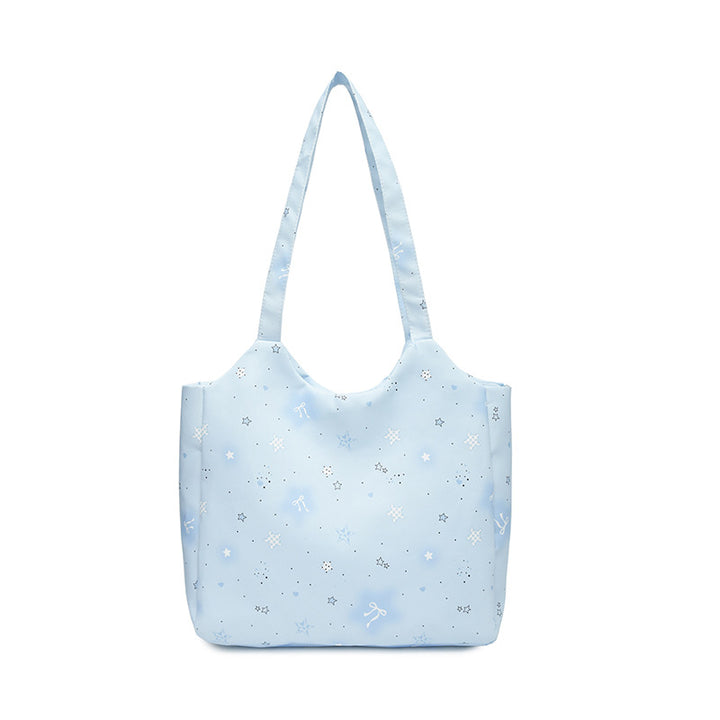 Star-Patterned Reusable Shopping Tote