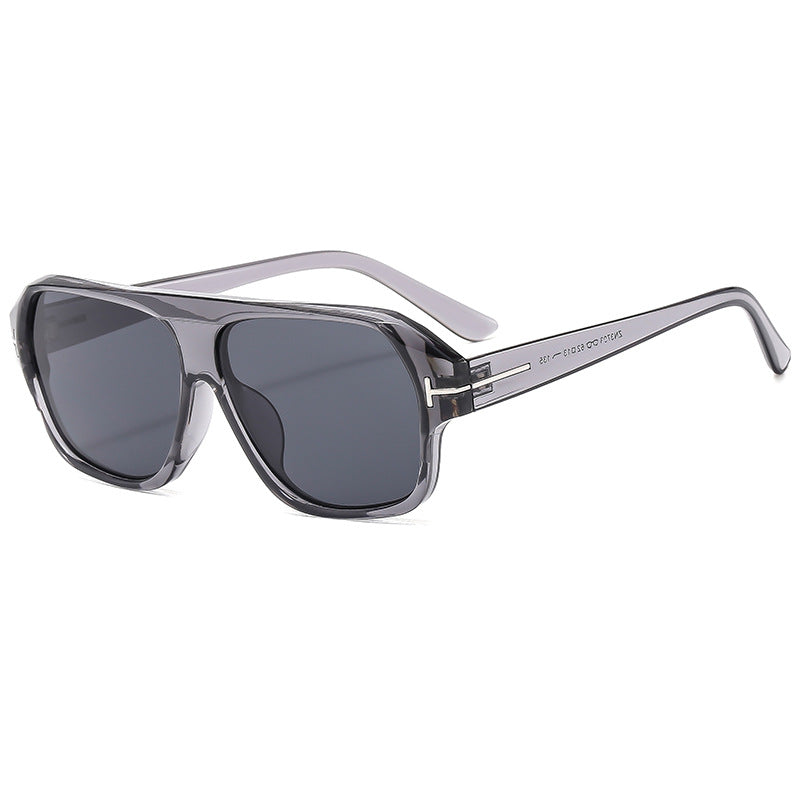 Women's fashionable sunglasses with distinctive geometry and brown lenses Kalsten