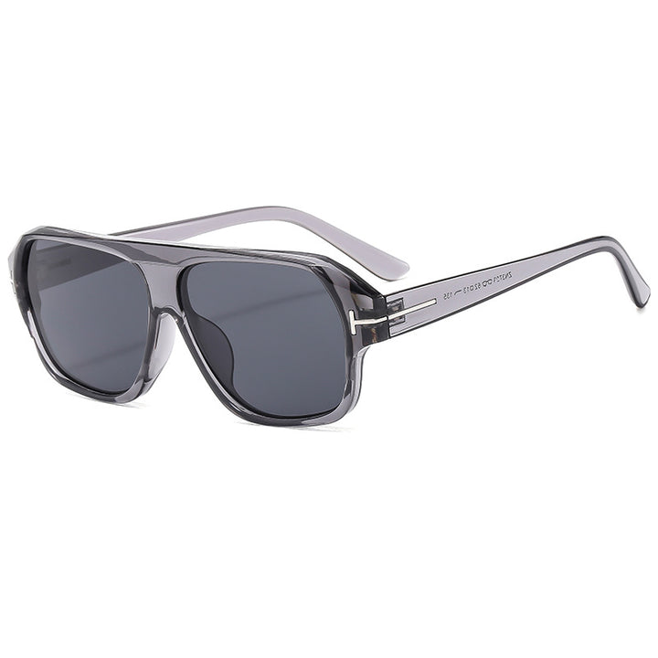 Women's fashionable sunglasses with distinctive geometry and brown lenses Kalsten