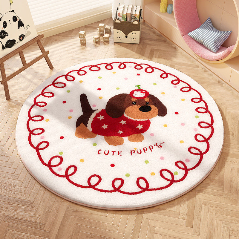 Cartoon Character Playful Area Rug