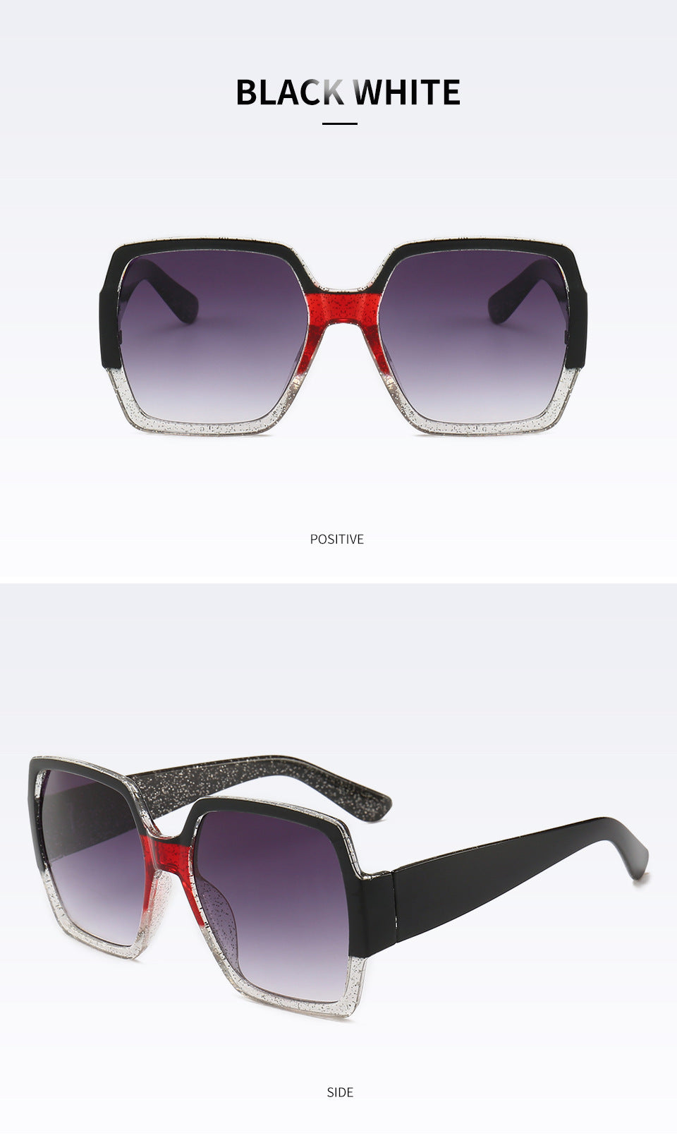 Sparkling Geometric Frame Sunglasses Kalsten