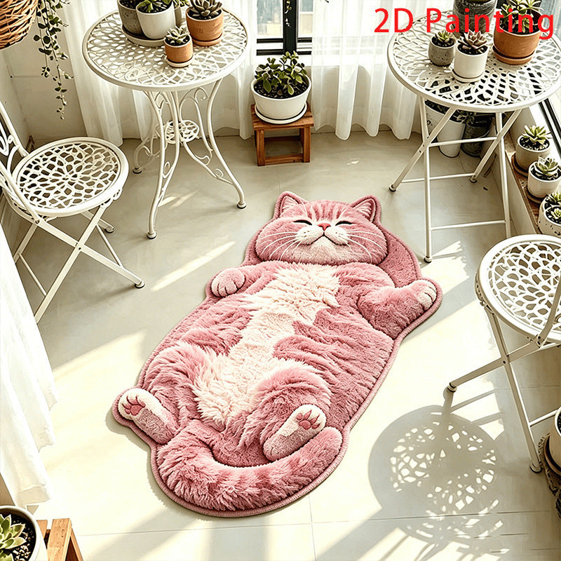 Cute Cat-Shaped Bath Mat