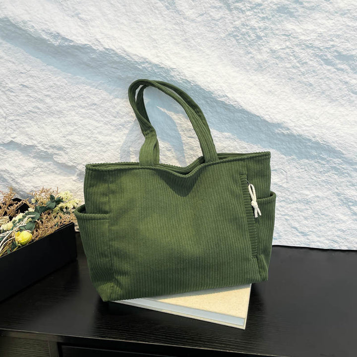 Cozy Textured Fabric Tote