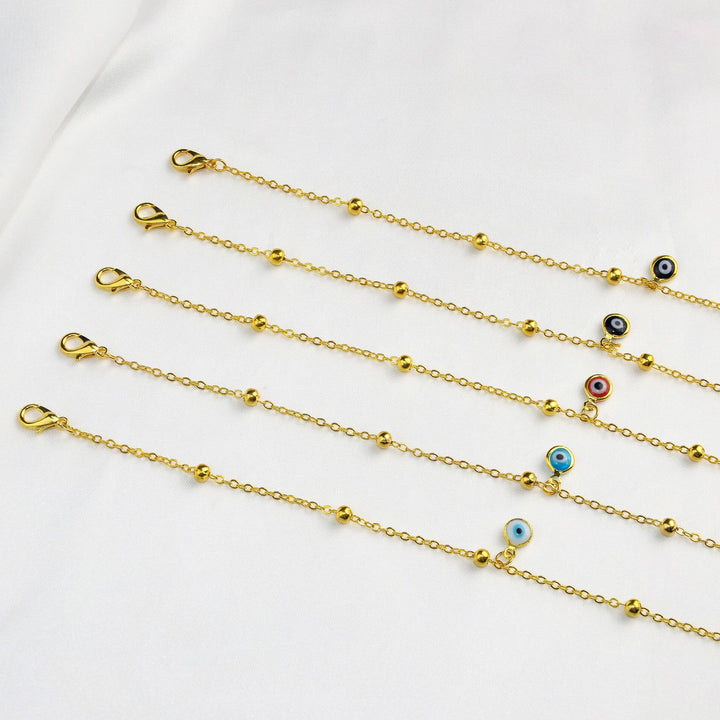 Delicate Evil Eye Anklet Kalsten