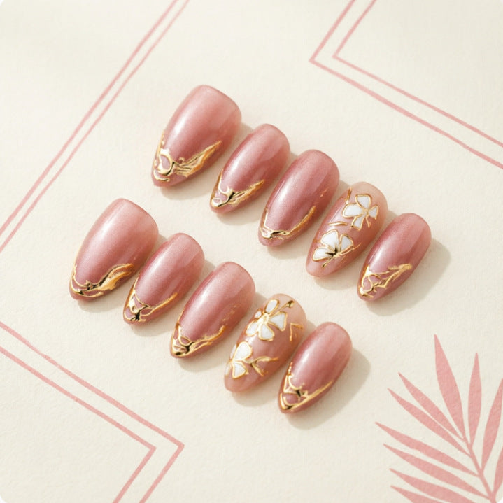 Artificial nails with floral design Kalsten