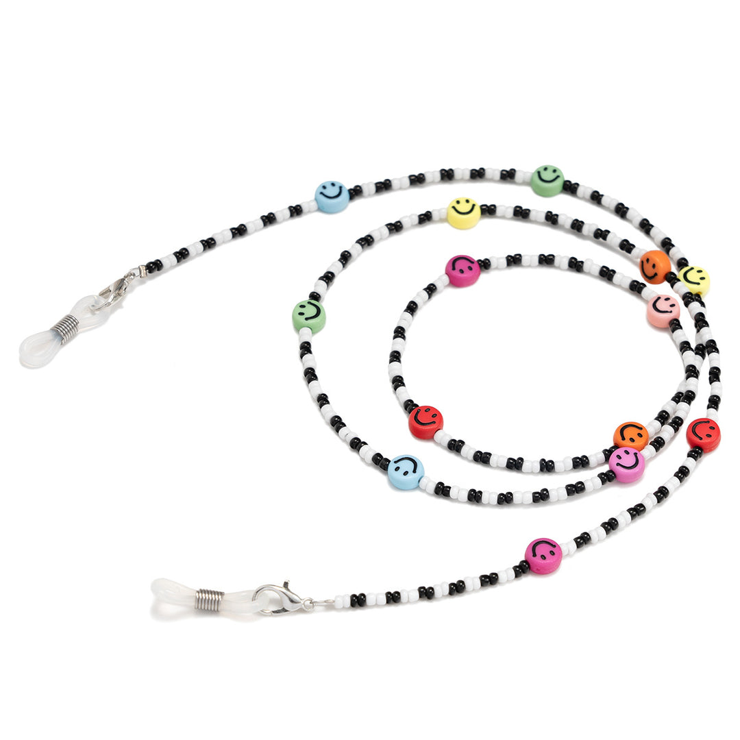Colorful Beaded Smile Face Eyewear Chain Kalsten