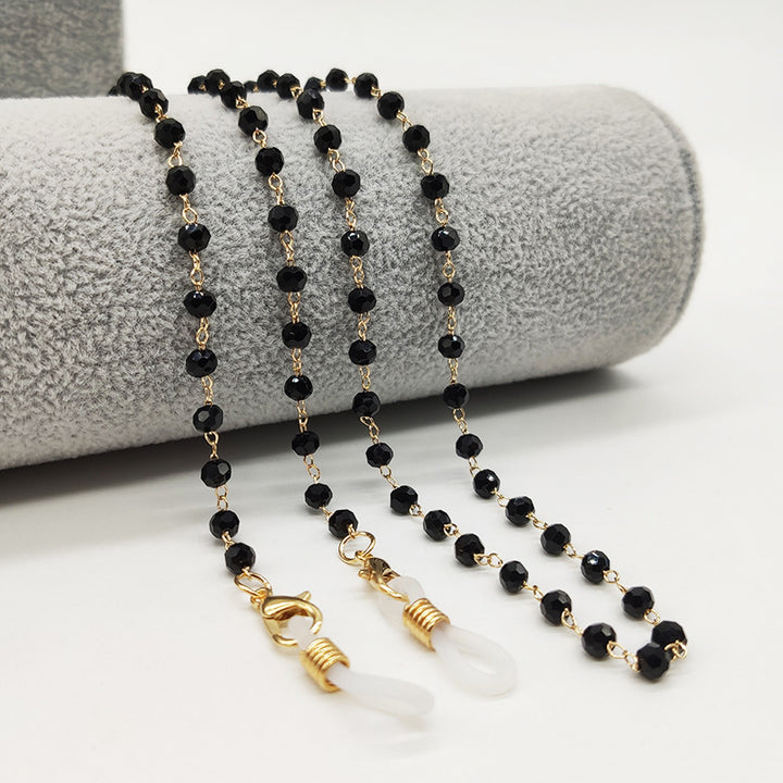 Glasses holder jewelry made of crystal beads Kalsten