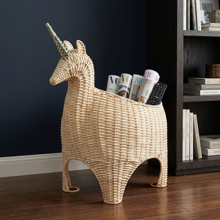 Playful storage basket in unicorn shape Kalsten