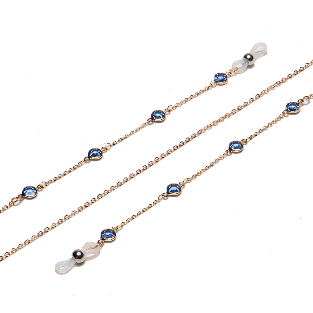 Elegant Gemstone Eyewear Chain Kalsten