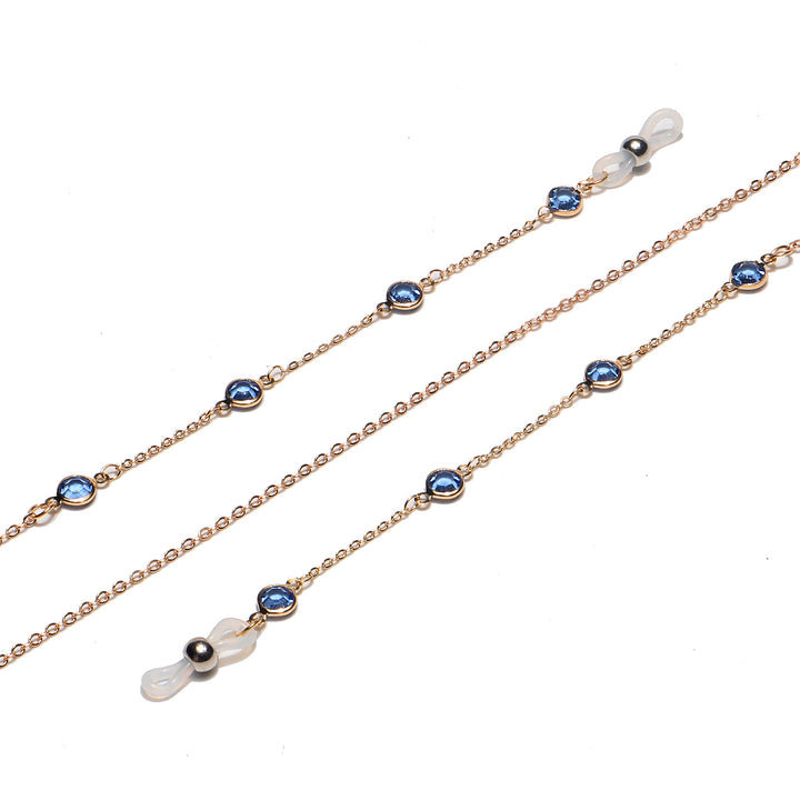 Elegant Gemstone Eyewear Chain Kalsten