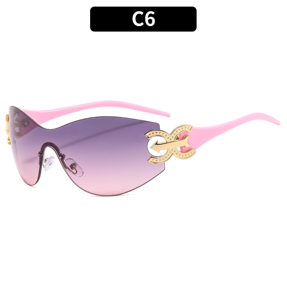 High-Performance Futuristic Shield Sunglasses