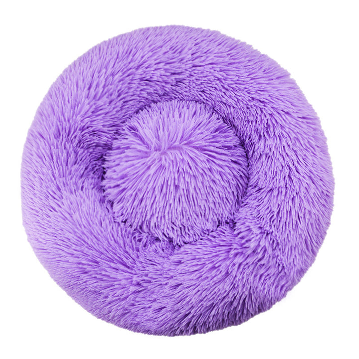 Round Plush  Nest  Dog Bed