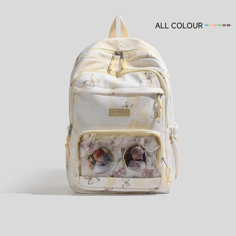 Stylish Butterfly Print Backpack Kalsten