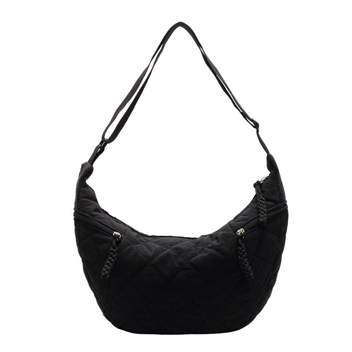 Quilted Soft Fabric Hobo Handbag Kalsten