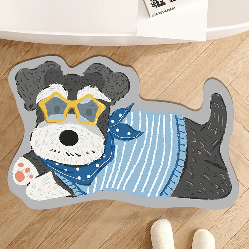Playful Pet-Themed Area Mat