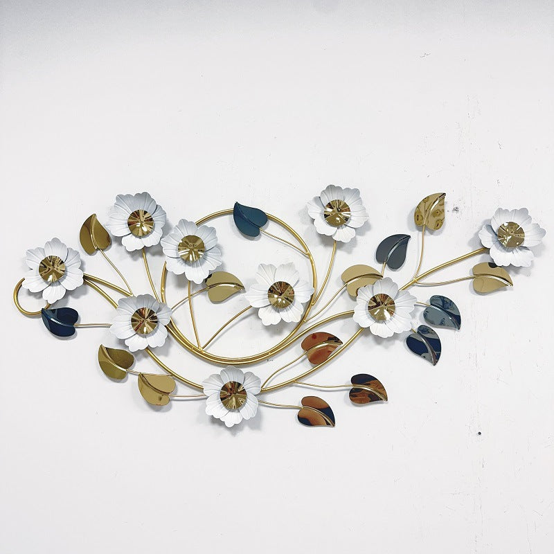 Floral Metal Wall Art Decor Kalsten