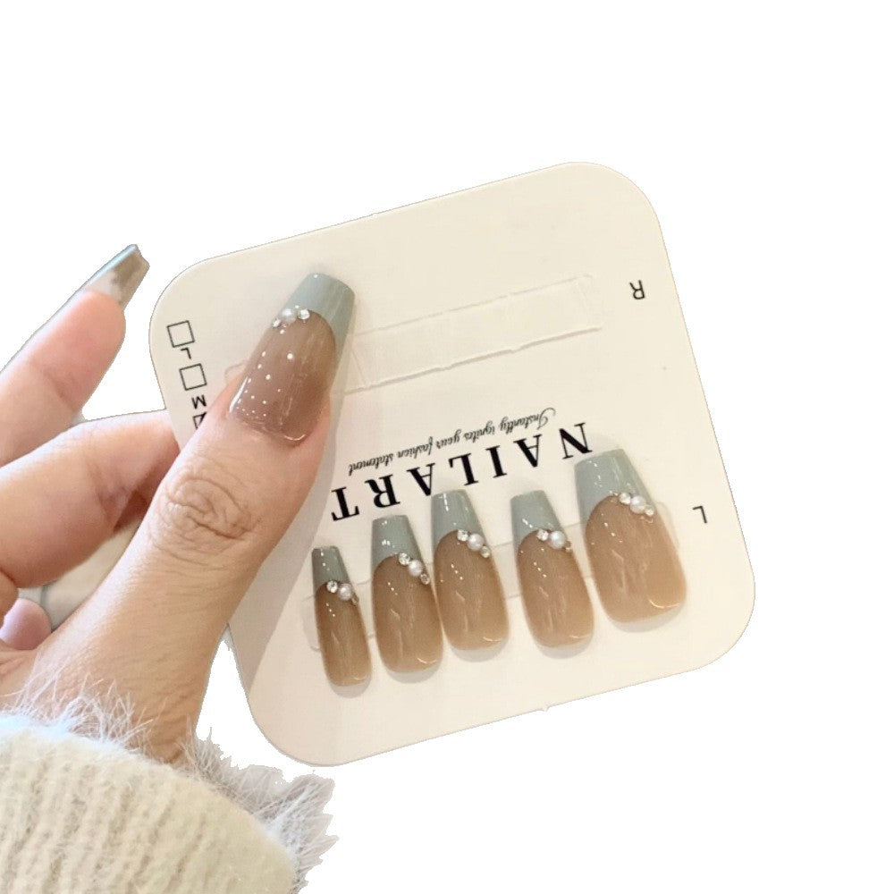 Elegant Press-On Nail Set with Decorative Tips Kalsten