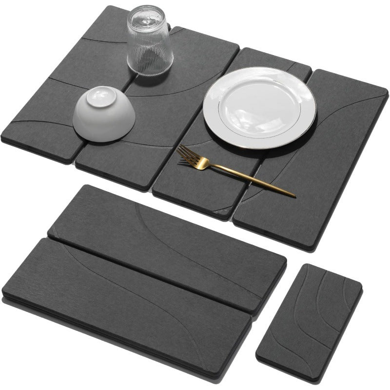 Elegant Marble Print Table Mat