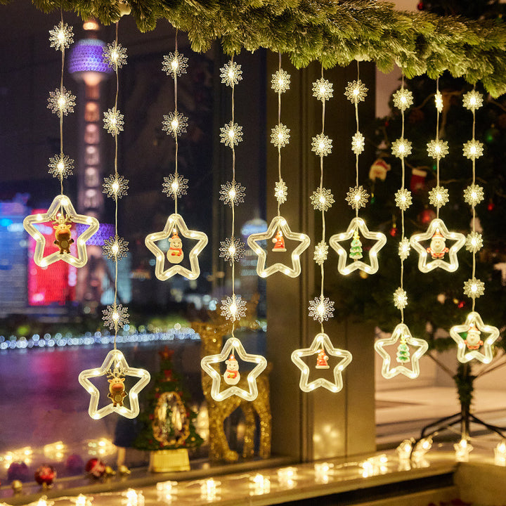 Christmas decorative light stars with snowflakes Kalsten