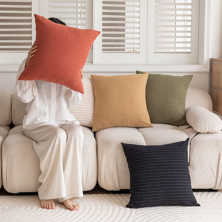 Striped Texture Decorative Cushion