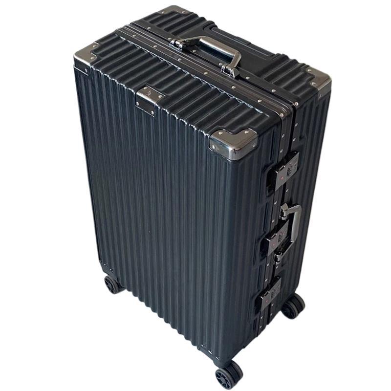 Hard-shell suitcase with integrated combination lock and silent wheels Kalsten