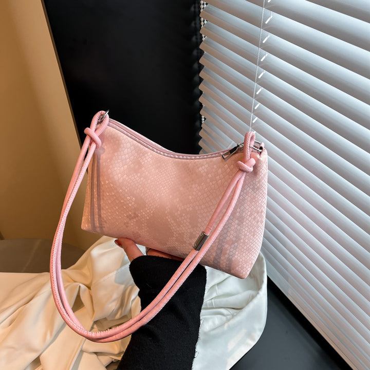 Snake-Print Evening Handbag