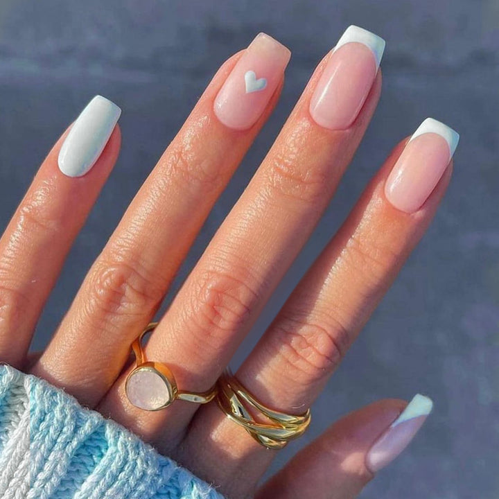 Heart-Accent Press-On Nail Set Kalsten