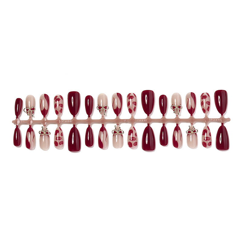 Detailed Decorative Press-On Nail Set kalsten