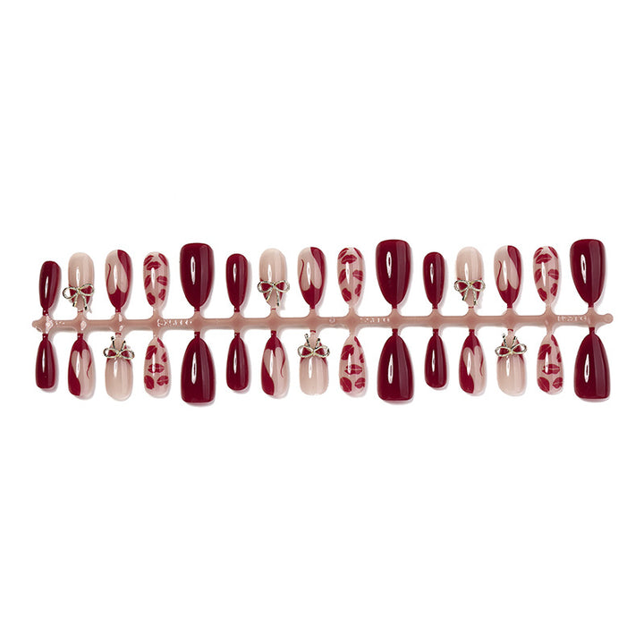 Detailed Decorative Press-On Nail Set kalsten
