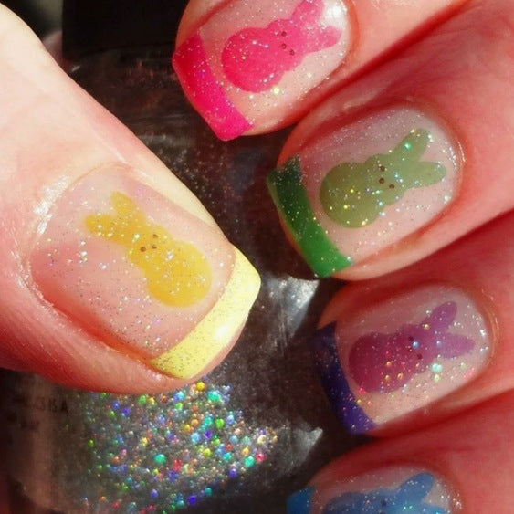 Festive Bunny Nail Art Enhancements Kalsten