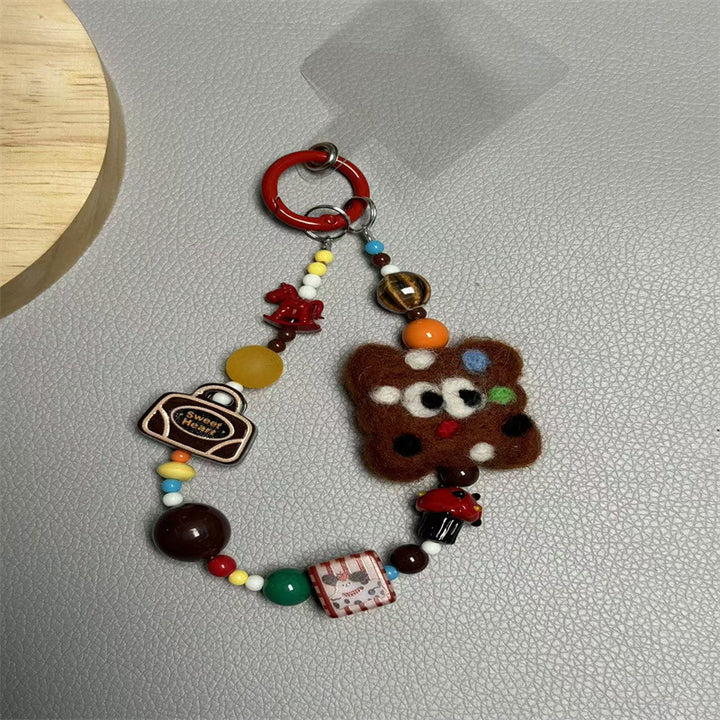 Playful Food-Themed Charm Keychain Kalsten