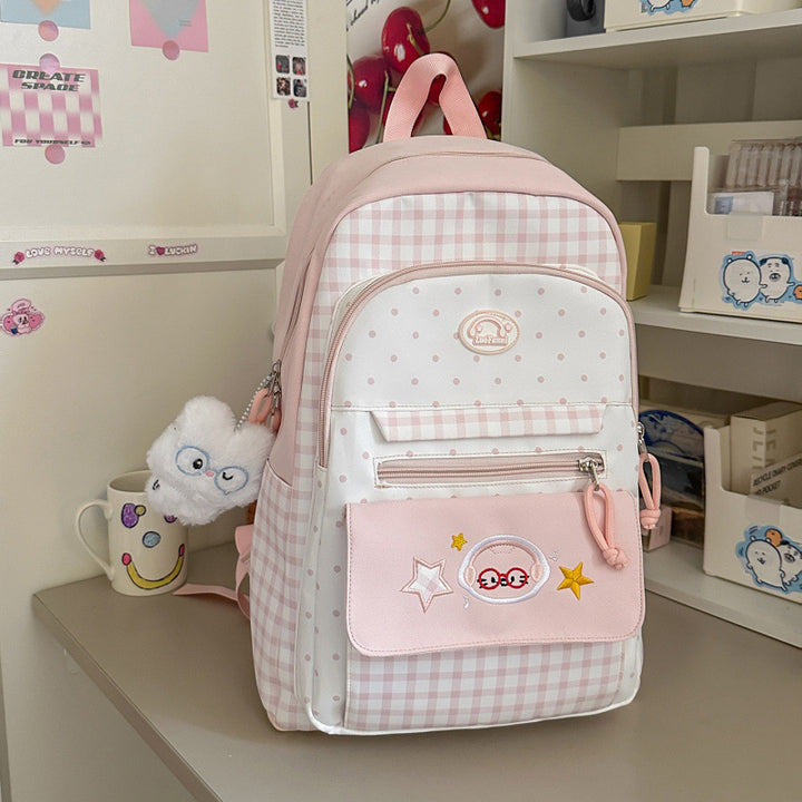 Cute Patterned School Backpack