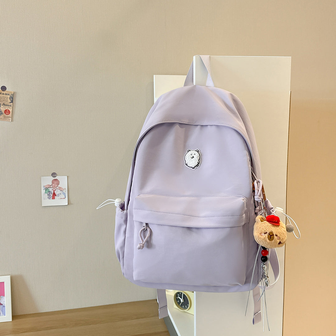 Casual Lightweight Backpack with Cute Character Charm Kalsten