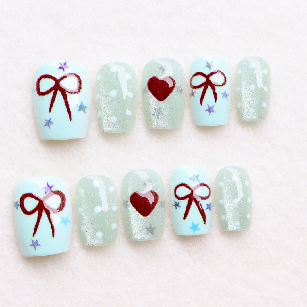 Decorative Holiday-Themed Press-On Nail Art Set Kalsten