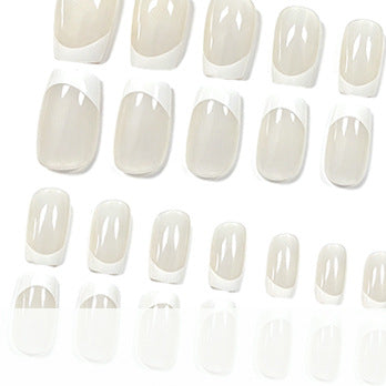 Elegant French Tip Acrylic Nail Extensions Kalsten 1789915965