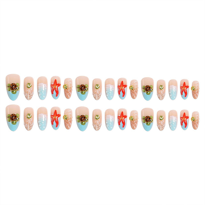 Artificial nails with maritime motifs Kalsten